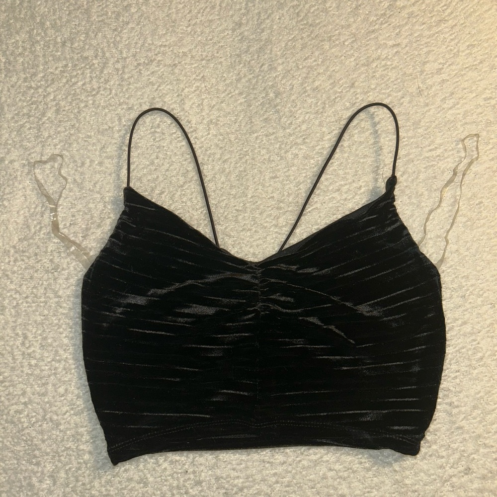Wild Fable Black Crop Top